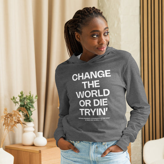 STRANGERS ART HOODED LONG SLEEVE TEE